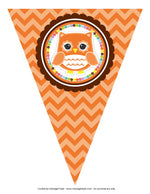 Bright Owls Chevron Pennants | Bright Owls | UPRINT | Schoolgirl Style