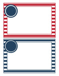Load image into Gallery viewer, Stationary Set | Preppy Nautical Red and Navy Blue | UPRINT | Schoolgirl Style