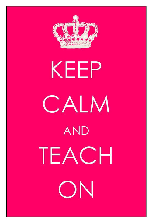 "Keep Calm and Teach On" Print | Owl Collection | UPRINT | Schoolgirl Style