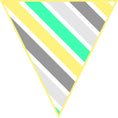 Load image into Gallery viewer, Large Pennant Banner | Hello! Sunshine | UPRINT | Schoolgirl Style