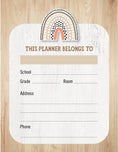 Load image into Gallery viewer, Planner and Organize | Neutral | Simply Stylish Boho Rainbow | UPRINT | Schoolgirl Style