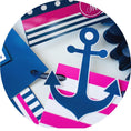 Load image into Gallery viewer, Preppy Nautical Hot Pink and Navy Blue full digital collection