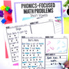 Phonics Focused Math Problems Bundle by Miss DeCarbo