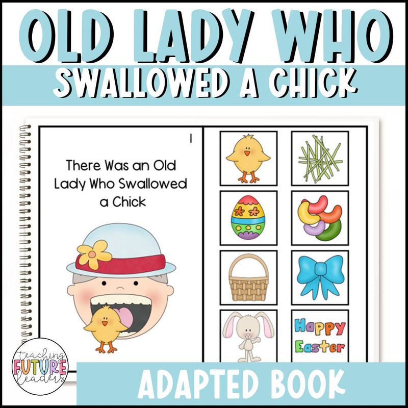 There Was an Old Lady Who Swallowed a Chick Adapted Book