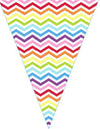 Chevron Chic - Rainbow Brite Stripe