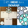 I am Unique like a Snowflake! Writing Craftivity | Printable Classroom Resource | Keepin up with the Kinders