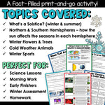 Winter Activities - Winter Flip Book