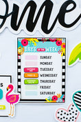 Load image into Gallery viewer, Calendar Bulletin Board Set Simply Stylish | Tropical Pineapple | UPRINT | Schoolgirl Style