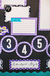 Bulletin Board Letters & Numbers | Midnight Orchid Paisley | UPRINT | Schoolgirl Style