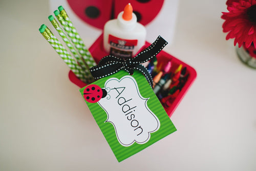 Multipurpose Labels Lovely Ladybugs by UPRINT