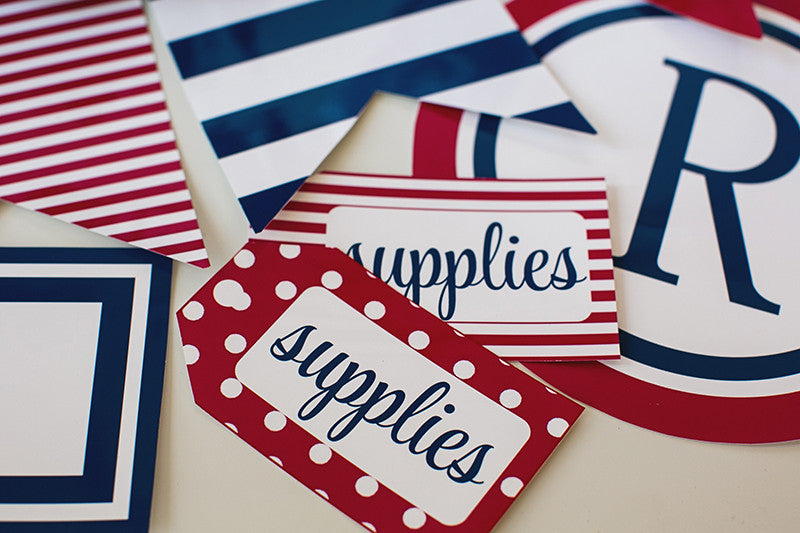 luggage-tags-preppy-nautical-red-and-navy-blue-schoolgirl-style