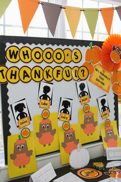 Owl and Pumpkin Cut Outs | Color My Classroom | UPRINT | Schoolgirl Style