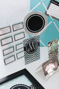 Load image into Gallery viewer, Stationary Set | Turquoise, Black, and Gray | UPRINT | Schoolgirl Style