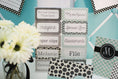 Load image into Gallery viewer, Stationary Set | Turquoise, Black, and Gray | UPRINT | Schoolgirl Style