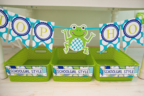 Banner Letters | Frogs | UPRINT | Schoolgirl Style