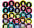 Load image into Gallery viewer, Number Circles 1-31 Black Just Teach by UPRINT