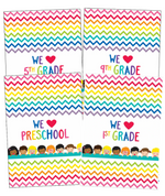 We Heart Posters Rainbow Classroom Decor Just Teach by UPRINT