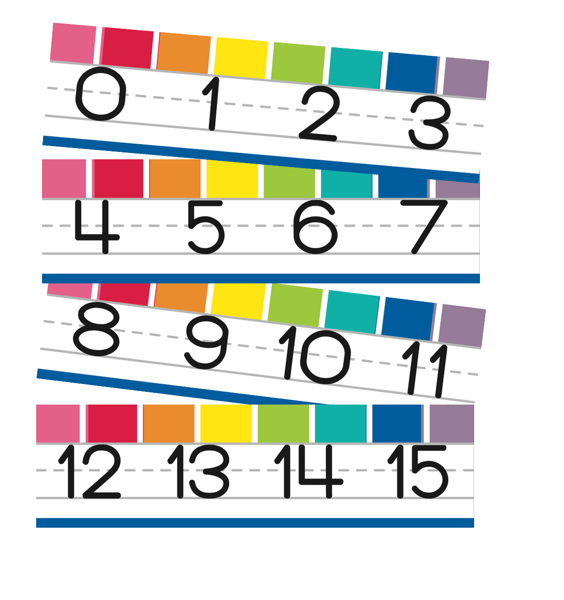 Rainbow Number Line|U PRINT – Schoolgirl Style Rainbow Number Line|U PRINT – Schoolgirl Style