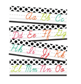 Load image into Gallery viewer, Alphabet Line Cursive Black White and Stylish Brights by UPRINT