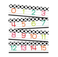 Load image into Gallery viewer, Number Line White Black White and Stylish Brights by UPRINT