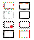 Load image into Gallery viewer, Name Tags Black White and Stylish Brights by UPRINT