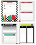Load image into Gallery viewer, Planner and Organizer | Black, White and Stylish Brights | UPRINT | Schoolgirl Style