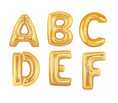 Load image into Gallery viewer, Gold Alphabet Balloon Black White and Stylish Brights Confetti by UPRINT