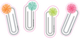 Load image into Gallery viewer, Black, White and Stylish Brights MINI Paperclip Cut-Outs by UPRINT