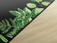 Load image into Gallery viewer, Greenery on Black Classroom Rug by Schoolgirl Style