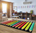 Load image into Gallery viewer, Colorful Pencils Classroom Rug by Schoolgirl Style