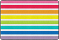 Load image into Gallery viewer, Bright Striped Rainbow Classroom Rug by Schoolgirl Style