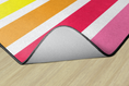 Load image into Gallery viewer, Bright Striped Rainbow Classroom Rug by Schoolgirl Style