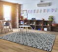 Load image into Gallery viewer, Black & White Tile Classroom Rug by Schoolgirl Style