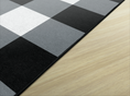 Load image into Gallery viewer, Black & White Buffalo Check Classroom Rug by Schoolgirl Style