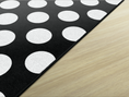 Load image into Gallery viewer, Black & White Polka Dot Classroom Rug by Schoolgirl Style