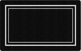 Load image into Gallery viewer, Black & White Border Classroom Rug by Schoolgirl Style