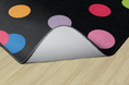 Load image into Gallery viewer, Rainbow Polka Dots Classroom Rugs by Schoolgirl Style