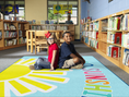 Load image into Gallery viewer, Hello Sunshine Classroom Rug by Schoolgirl Style
