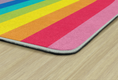 Load image into Gallery viewer, Rainbow On Blue Classroom Rug By Schoolgirl Style