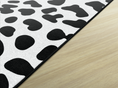 Load image into Gallery viewer, Safari Black on White Leopard Print Classroom Rug by Schoolgirl Style