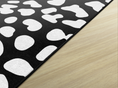 Load image into Gallery viewer, White On Black Leopard Dots Safari Classroom Rug by Schoolgirl Style
