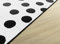 Load image into Gallery viewer, Painted Black Dots On White Classroom Rug by Schoolgirl Style