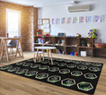 Load image into Gallery viewer, Boho Number Spots Classroom Rug by Schoolgirl Style