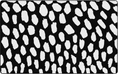Load image into Gallery viewer, White on Black Safari Dot Classroom Rug by Flagship