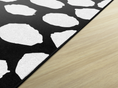 Load image into Gallery viewer, White on Black Safari Dot Classroom Rug by Schoolgirl Style