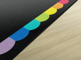 Load image into Gallery viewer, Rainbow Scallop Classroom Rug by Schoolgirl Style