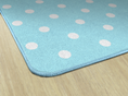 Load image into Gallery viewer, Small Blue Polka Dots Classroom Rug by Schoolgirl Style