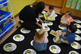 Load image into Gallery viewer, Bees Sit Spots Classroom Rug by Schoolgirl Style