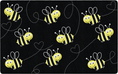 Load image into Gallery viewer, Bees on Black Classroom Rug by Schoolgirl Style