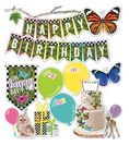 Load image into Gallery viewer, Woodland Whimsy Birthday Mini Bulletin Board Set by Schoolgirl Style